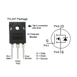 Transistor Mosfet IRFP450, 500V 14A, TO-247 - Image 2