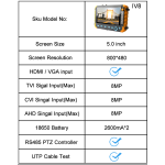 Probador de Audio y Vídeo para Cámaras de Seguridad CCTV, IV8W - Image 6