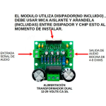 Módulo Amplificador Clase AB Mono, 80W, TDA7294 - Image 3