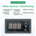 Controlador de Velocidad PWM para Motor DC, 5-30VDC 12A, 360W, ZK-MGP - Image 4