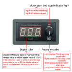 Controlador de Velocidad PWM para Motor DC, 5-30VDC 12A, 360W, ZK-MGP - Image 2