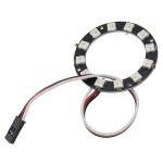 Anillo Neopixel 12 Bits, Led RGB 5050, WS2812 con Cable