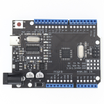 Placa compatible con Arduino UNO R3 CH340, Genérico SMD, USB Tipo C, Sin Cable, Color Negro