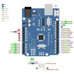 Placa compatible con Arduino UNO R3 CH340, Genérico SMD + Cable USB - Image 3