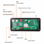 Módulo de Decodificación y Amplificador MP3, 2X25W con Entrada para Tarjeta SD, USB, FM, AUX y Bluetooth, Color Blanco, B21 V1.0 - Image 4