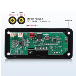 Módulo de Decodificación y Amplificador MP3, 2X25W con Entrada para Tarjeta SD, USB, FM, AUX y Bluetooth, Color Blanco, B21 V1.0 - Image 3