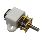 Mini Motorreductor Metálico N20, 12VDC, 3000RPM + Base de Plástico