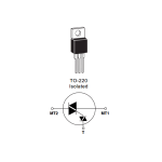 Triac 600V 10A, Q2008LT - Image 2