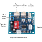 Controlador de Velocidad de Ventilador y Temperatura de CPU, 12VDC 5A - Image 2