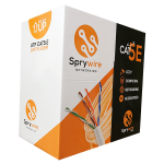 Bobina de Cable de Red para Interiores CAT5E de 8 Hilos, 305 mts, SPRYWIRE