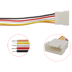 Cable Conector Macho de 5 Pines JST XH2.54, 26 AWG - Image 2