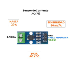 Sensor de Corriente ACS712 20A - Image 5