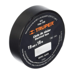 Cinta de Aislar Negro 18 mts, Truper