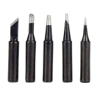 Kit de 5 Puntas Varias para Cautín 900M, 80W, Color Negro