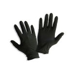 Caja de 50 Pares de Guantes de Nitrilo para Trabajos Electrónicos, Color Negro, Talla S - Image 3