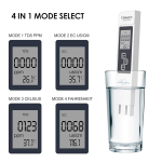 Medidor Digital de TDS 0-9990 PPM, EC y Temperatura de Agua, Color Blanco - Image 8