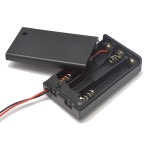Porta Baterías para 3 Pilas AAA con Switch Tapa Y Cable