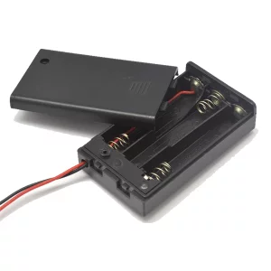 Porta Baterías para 3 Pilas AAA con Switch Tapa Y Cable
