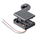 Porta Baterías para 3 Pilas AAA con Switch Tapa Y Cable - Image 2