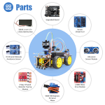 Kit de Iniciación de Carro 4WD para Armar (Sin Código, Ni APP), ZYC0043 - Image 11