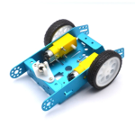 Kit Chasis de Carro de Aluminio Color Celeste con Llantas Blanco/Negro, 2WD - Image 2