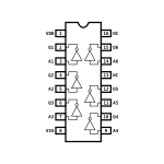 Buffer Inversor Hexadecimal CD4049 CMOS - Image 2