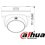 Cámara de Seguridad Tipo Domo para Interior IR HD-CVI 1080P sin Audio, DAHUA DH-HAC-T1A21N-U - Image 3