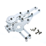 Garra Robótica de Aluminio Plateado, sin Servomotor