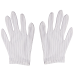 Par de Guantes Antiestáticos Antideslizantes Talla S, Color Blanco