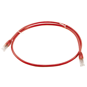 Cable de Red CAT5E de 1 Metro, Color Rojo