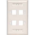 Placa de Montaje de 4 Puertos, Color Blanca, SPRYWIRE SW-FP04A - Image 2
