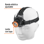 Linterna Led para Cabeza, 1 LED 800 Lúmenes, de 4 pilas AA, Truper - Image 3