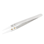 Pinza Antiestática de Mango Recto y Punta de Cerámica Recta