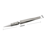 Pinza Antiestática de Mango Cruzado y Punta de Cerámica Recta - Image 3