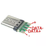 Conector Tipo C Macho con PCB, USB 3.1 con Cubierta de Plástico Blanco - Image 2