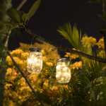 Lámpara Solar Colgante Tipo Tarro para Decoración de Jardín, Blanco Cálido - Image 4