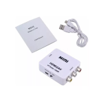 Adaptador Convertidor HDMI a RCA con Audio y Video, Color Blanco - Image 3