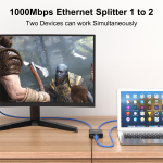 Divisor Ethernet de 2 Salidas RJ45, 1000Mbps - Image 3