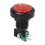 Pulsador Arcade con Switch para Máquina de Videojuegos 36 mm, Color Rojo