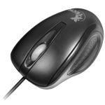 Mouse Óptico Alámbrico 3 Botones Ergonómicos, 1000 DPI, Color Negro, XTM-175