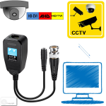 Par de Video Balun RJ45 Pasivo para Cámara de Seguridad CCTV, Transceptor, 8MP AHD - Image 4