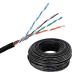Bobina de Cable de Red de 305 mts para Exteriores de Un Forro, CAT5E de 8 Hilos, Color Negro, SPRYWIRE - Image 2