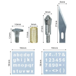Kit de 28 Accesorios para Grabado de Madera para Cautín 908S - Image 4