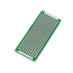 Placa Perforada de Fibra de Vidrio Doble Cara 3X7 CM, Color Verde