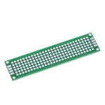 Placa Perforada de Fibra de Vidrio Doble Cara 2X8 CM, Color Verde