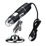 Microscopio Digital Ajustable 1000X, 2MP, 1080P, 8 LED, para Smartphone con Conexión WiFi + Soporte, Color Negro, W05A - Image 2