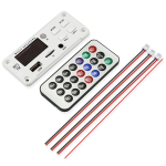 Módulo de Decodificación y Amplificador MP3, 2X25W con Entrada para Tarjeta SD, USB, FM, AUX y Bluetooth, Color Blanco, B21 V1.0