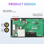 Módulo de Decodificación y Amplificador MP3 con Entrada para Tarjeta SD, USB, FM, AUX y Bluetooth, JX-X3 - Image 3