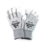 Par de Guantes Antiestáticos de Poliéster Talla L, Color Blanco/Gris, Relife RL-063