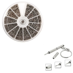 Set de 600 Tipos de Tornillos Pequeños de Acero + Destornillador, FS010782
